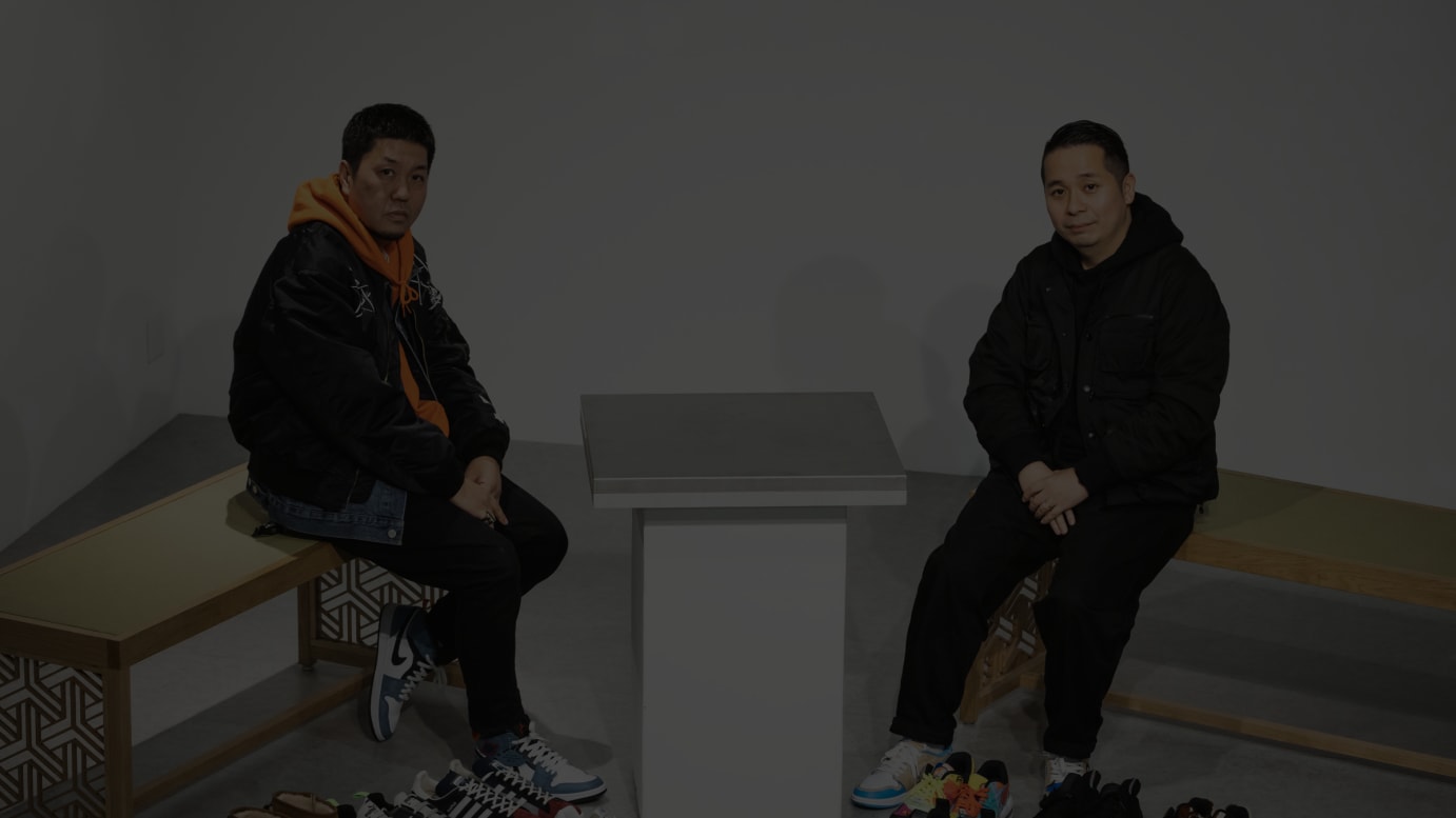 写真左から）mita sneakers 国井栄之、atmos 小島奉文
