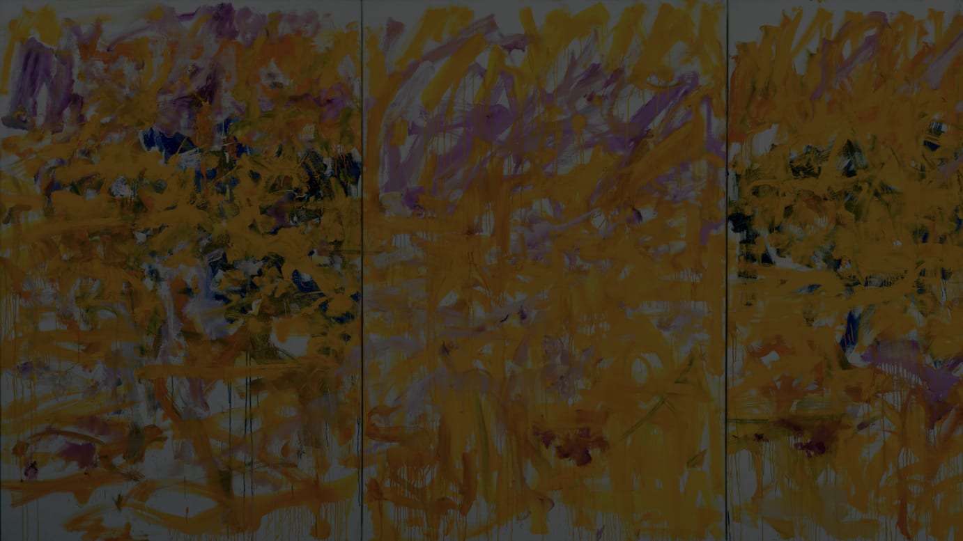 JOAN MITCHELL Untitled 1979年 油彩、キャンバス (三連画) Oil on canvas (triptych) 194.9 x 389.9 cm