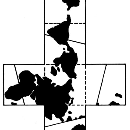 《サイコロ世界地図》1942 年 ⓒ吉阪隆正