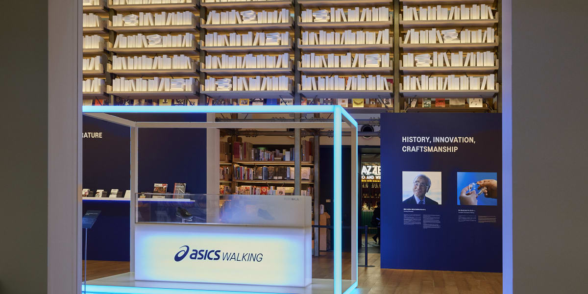 銀座 蔦屋書店内「ASICS WALKING RUNWALK GALLERY」の会場