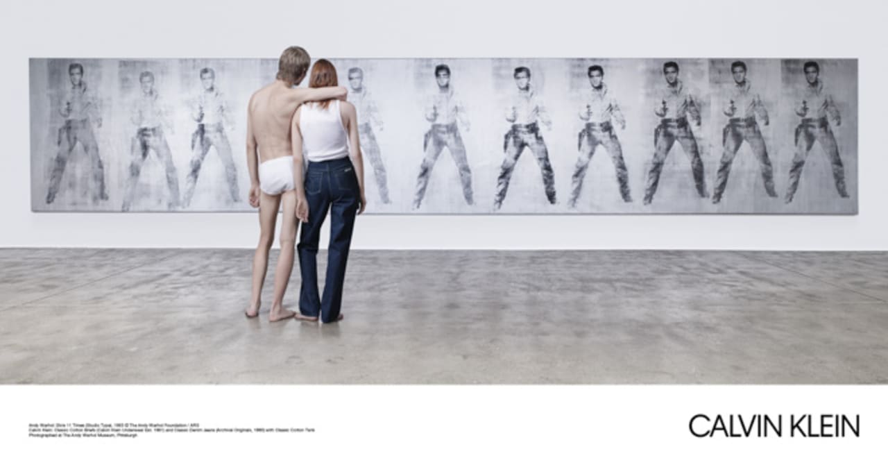 カルバン クライン新広告にウォーホルらのアート作品、"アメリカン・クラシック"を表現