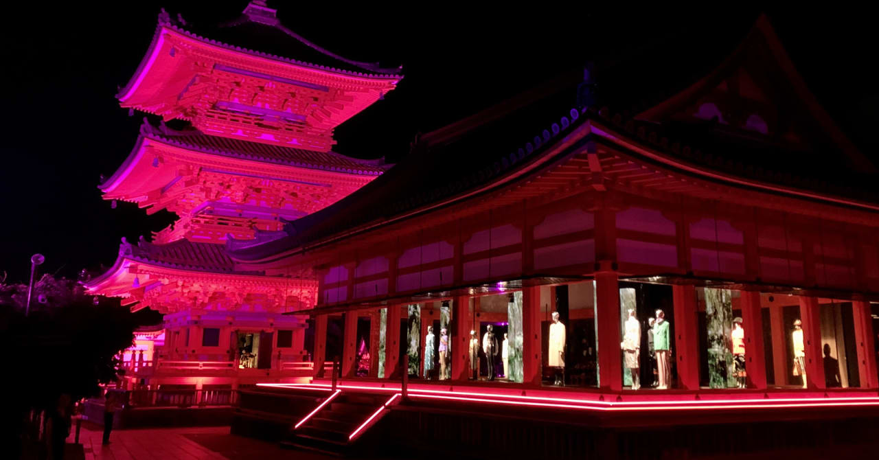 グッチ100周年を京都で祝福　清水寺で最新コレクション「Aria」を国内初披露