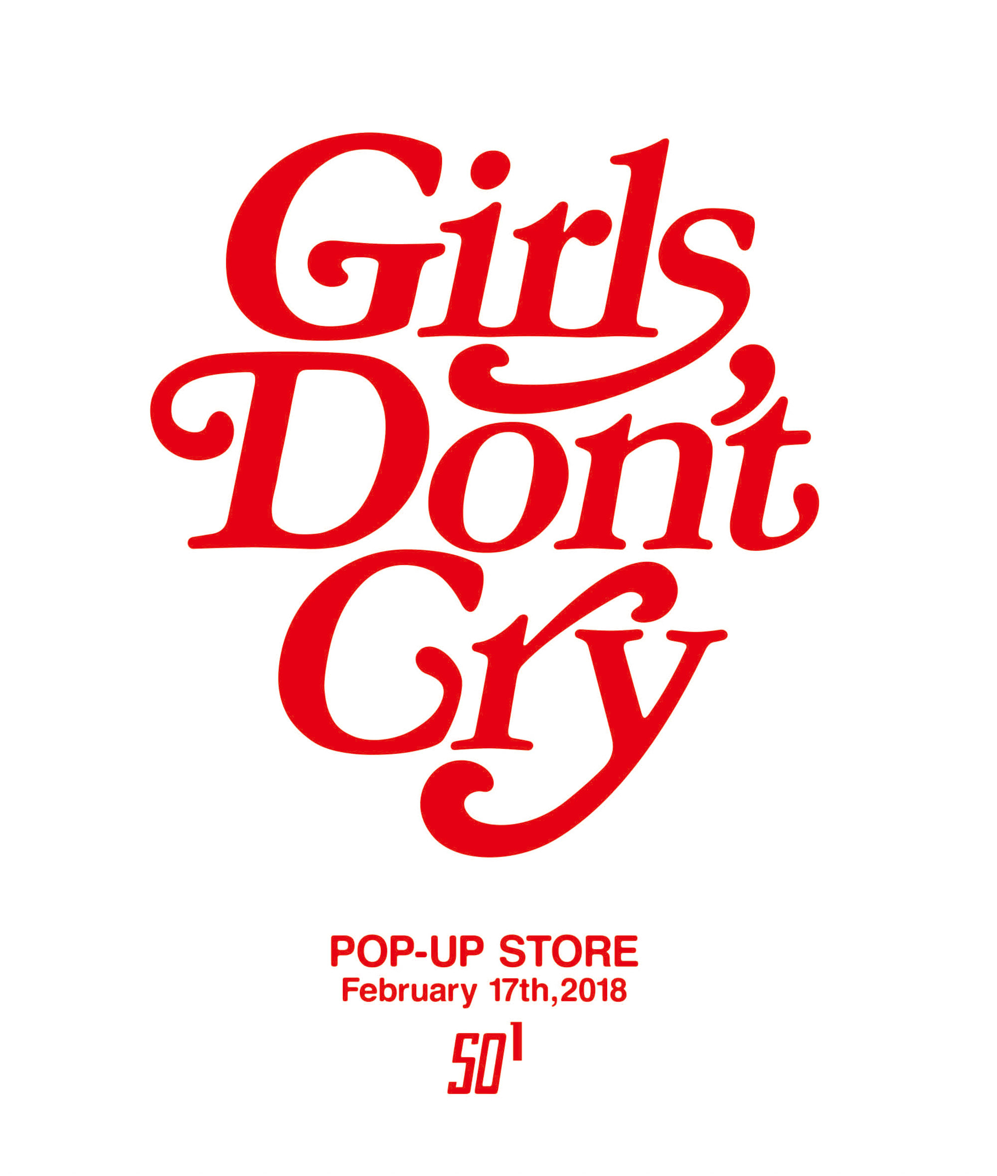 新作やアーカイブを販売、「Girls Don't Cry」が1⽇限りのポップアップストア出店