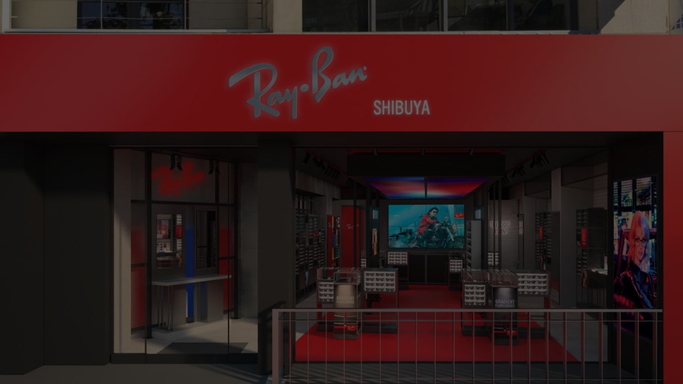 「Ray-Ban Store SHIBUYA」外観イメージ