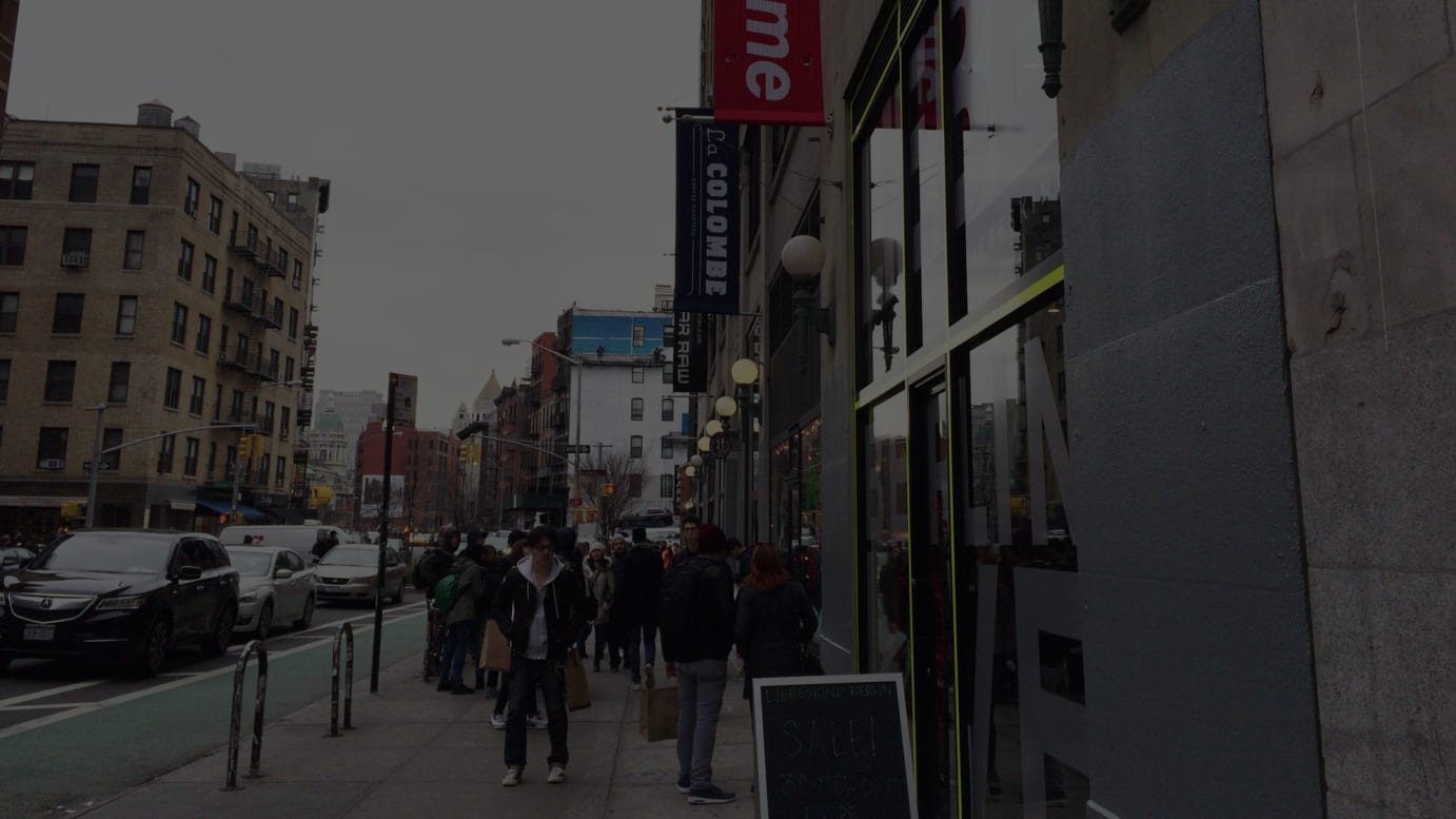 2015年のニューヨークのシュプリーム店舗