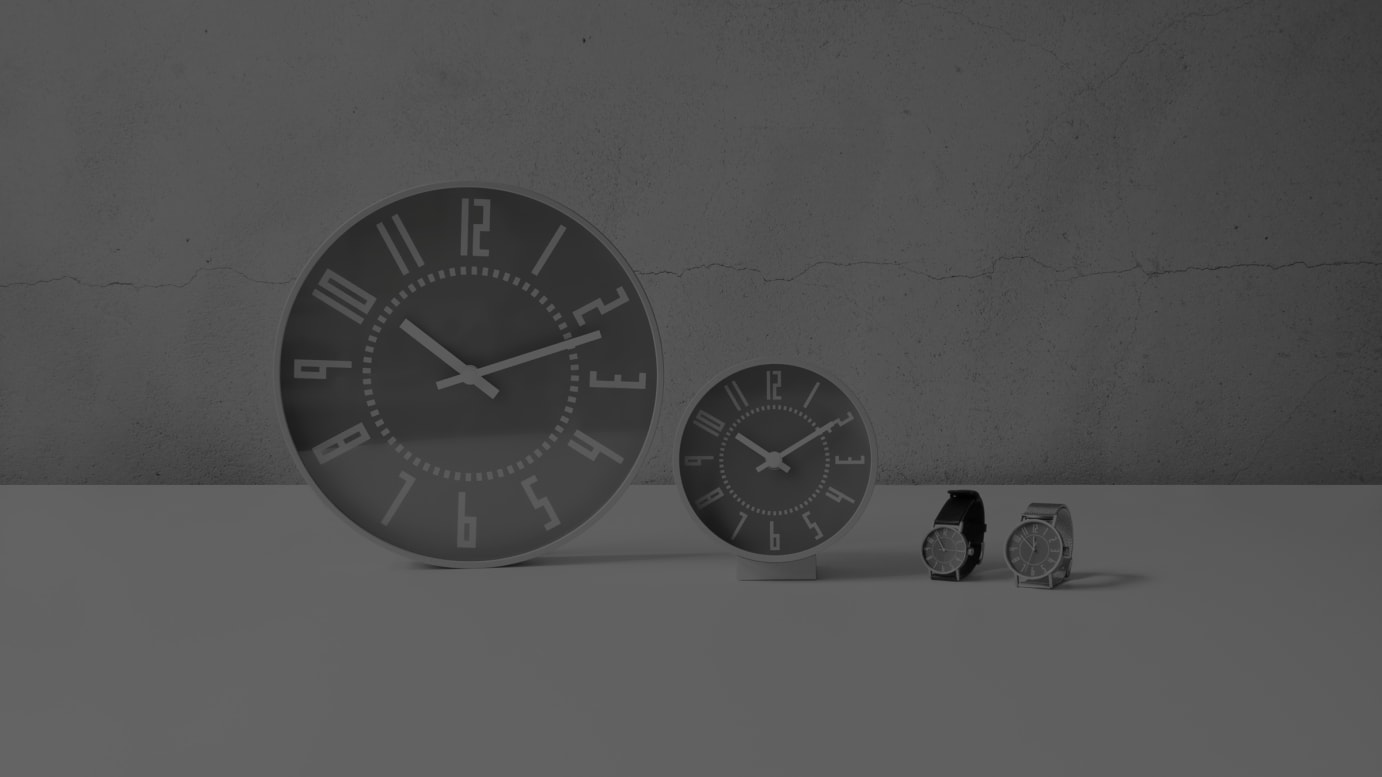 「eki clock watch 15th anniversary gray model」