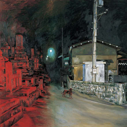 横尾忠則《暗夜光路　赤い闇から》2001年　東京都現代美術館