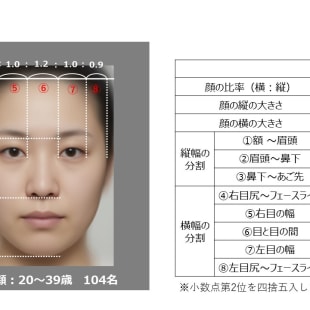 花王 104人の女性の顔を合成した「平均顔」画像