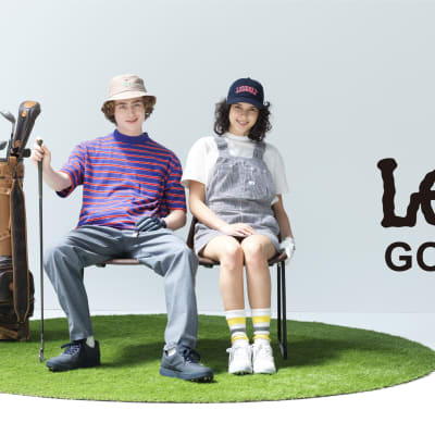 新たにスタートするリーのゴルフウェア「リー ゴルフ」のヴィジュアル