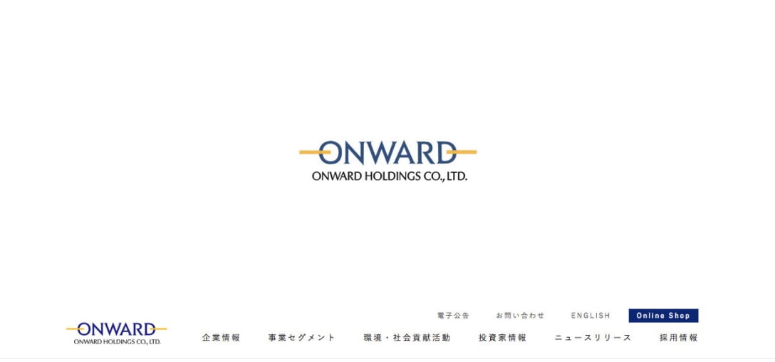 オンワードホールディングスの公式サイトより