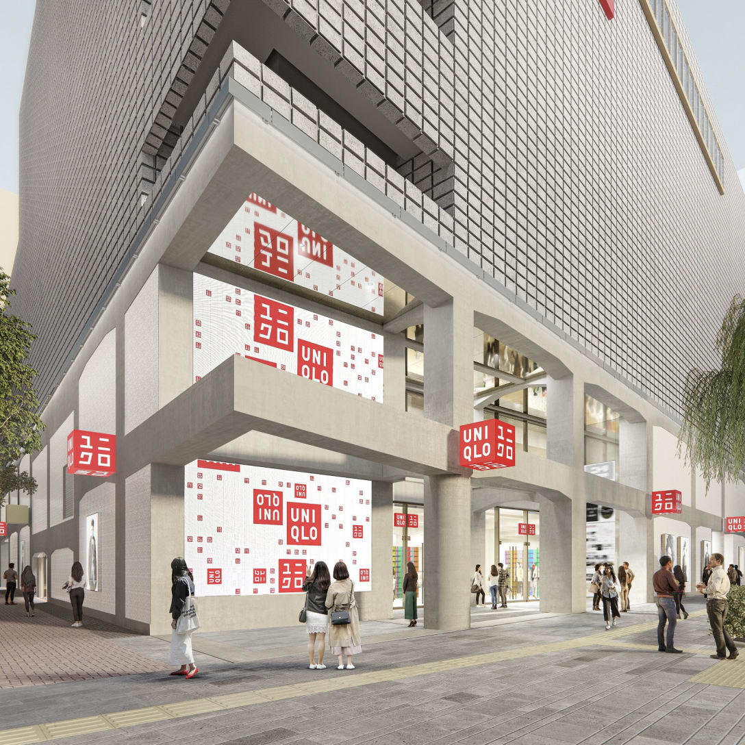 UNIQLO TOKYOの正面入り口(イメージ図) Image by ユニクロ
