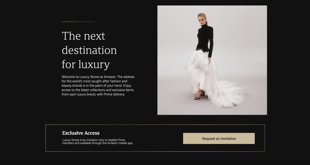 アマゾンが立ち上げた「Luxury Stores」より
