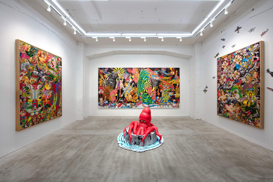 展示風景画像: 田名網敬一 個展「記憶の修築」 NANZUKA、東京、2020©Keiichi Tanaami Courtesy of NANZUKA