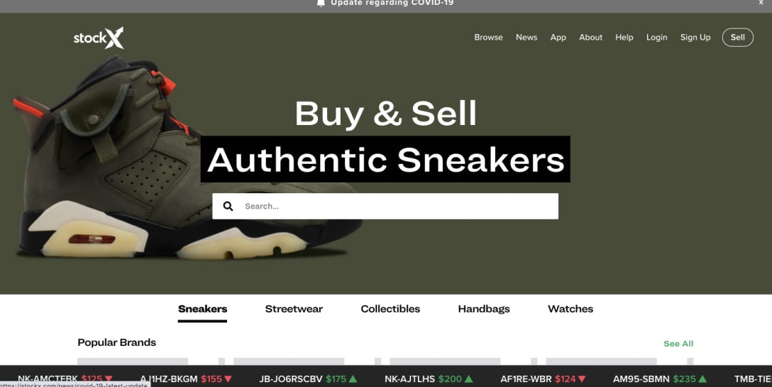 StockX公式サイトより