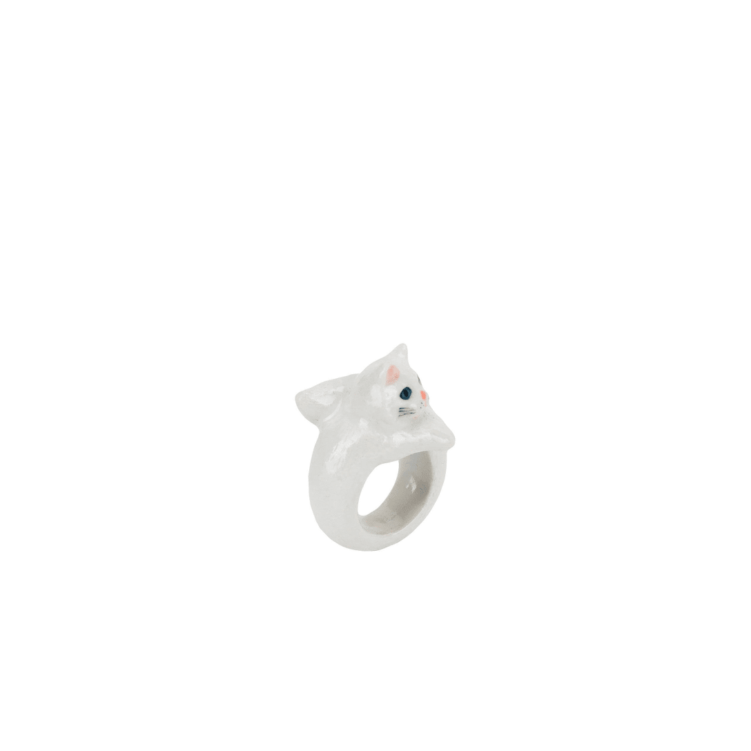 NACH White Persian Cat ring 指輪 ¥12,000