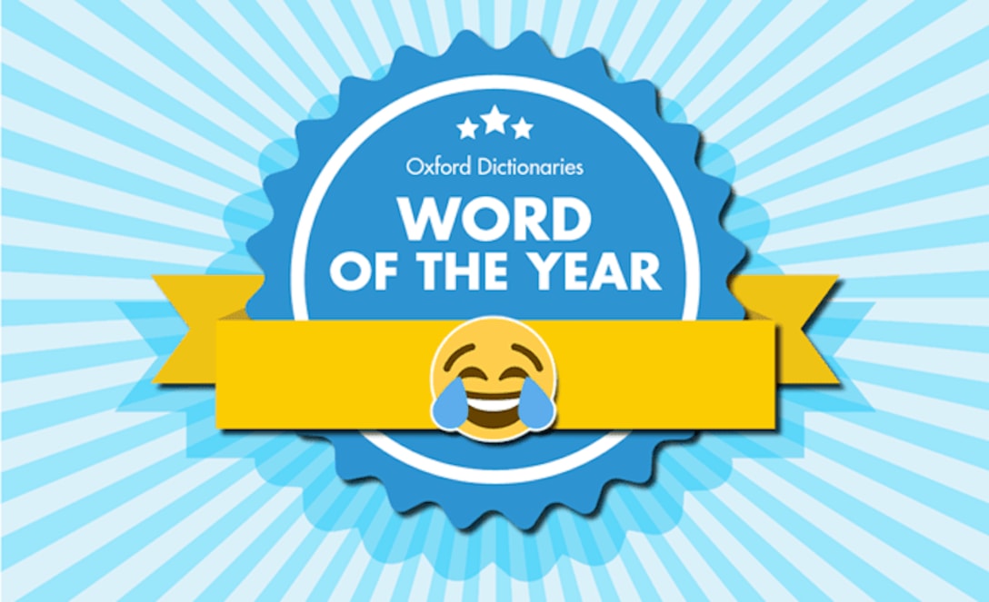 2015年のWord of the year に選ばれた😂 (画像参照元:Oxford Language)