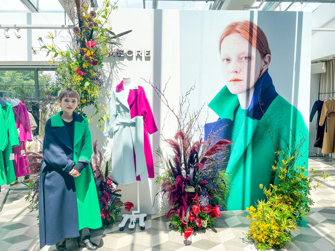 展示会に参加したインフルエンサーのMAI Image by FASHIONSNAP