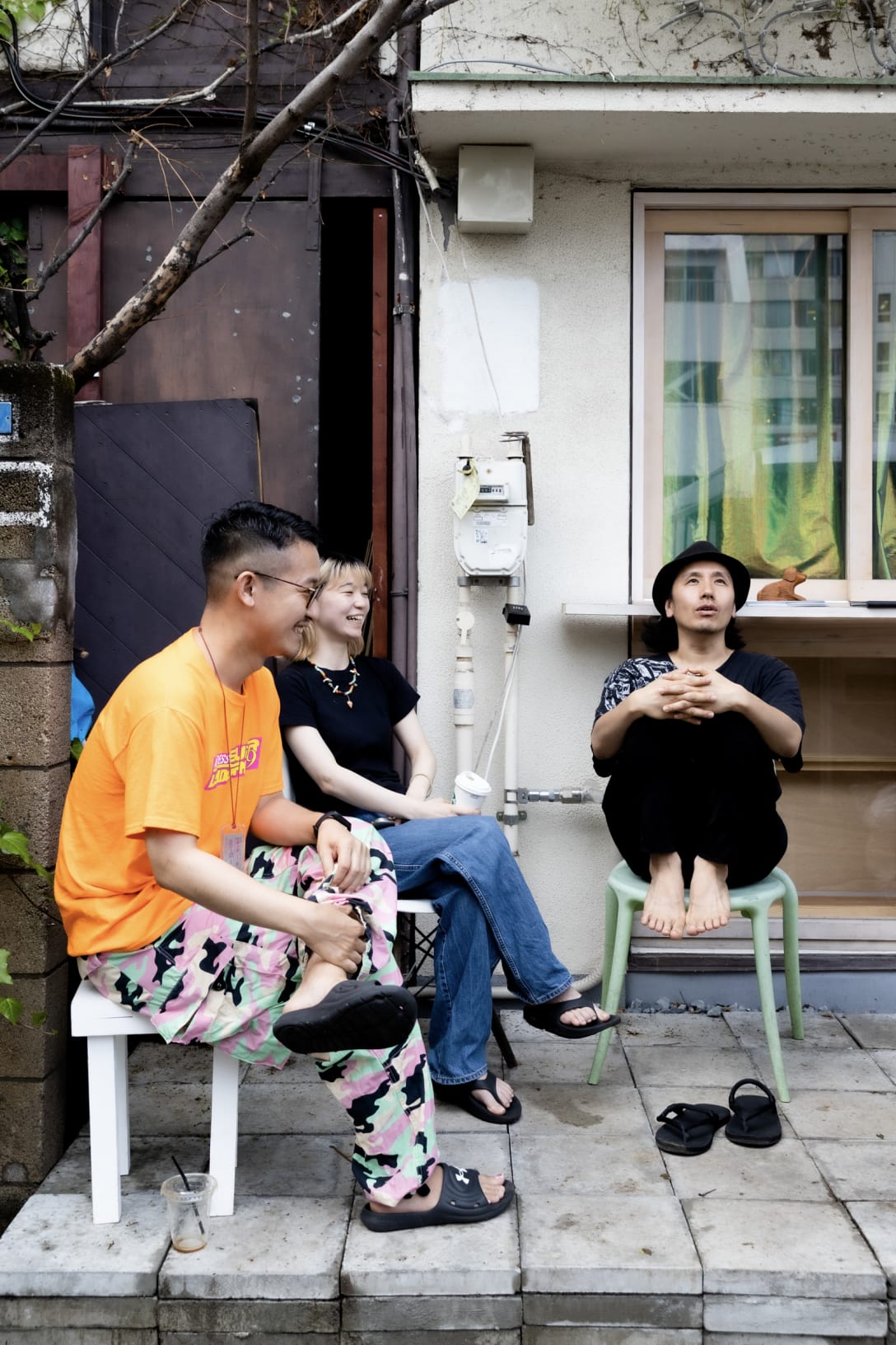 左から涌井智仁、中村奈央、卯城竜太 Image by FASHIONSNAP