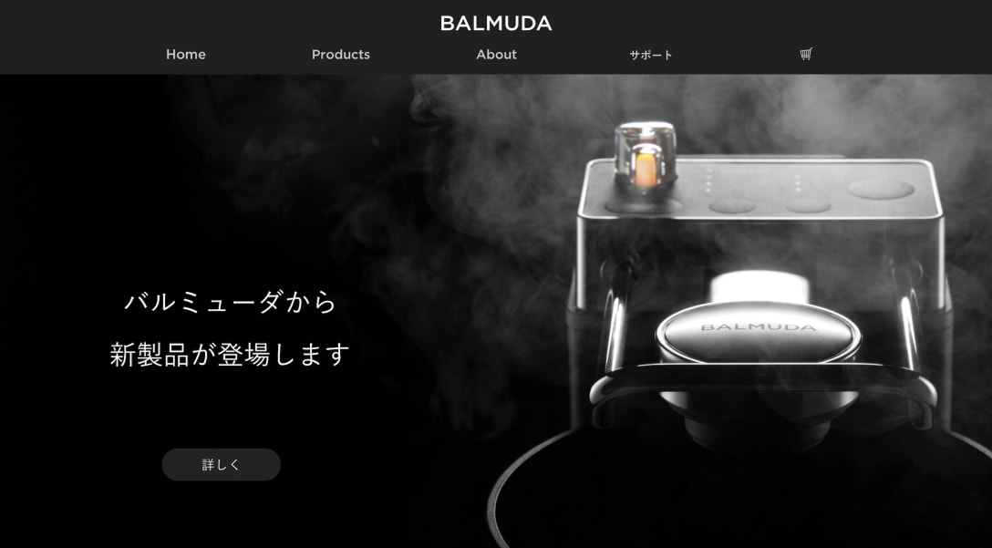 バルミューダ公式サイトより
