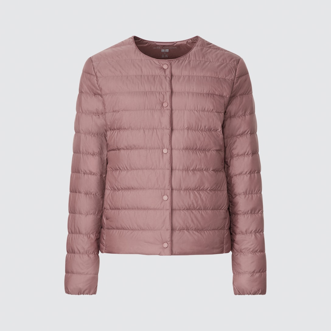 ウルトラライトダウンコンパクトジャケット(PINK)¥4,990 *Mサイズ着用