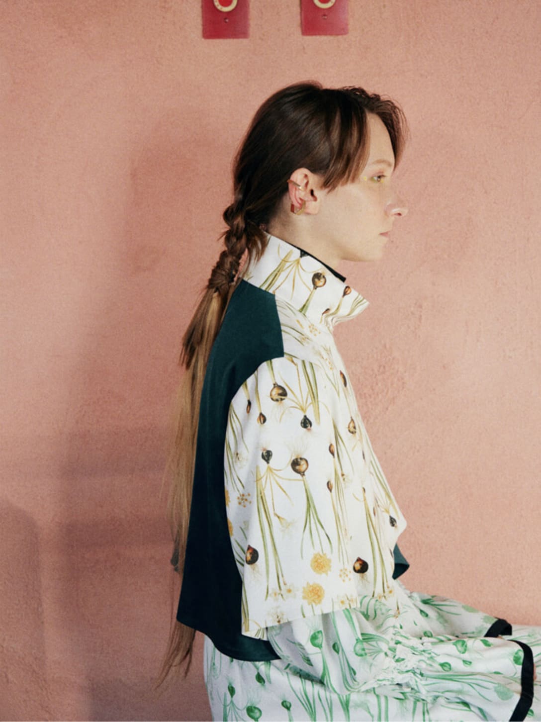top and dress by MIKAGE SHIN, earrings by JOUETE