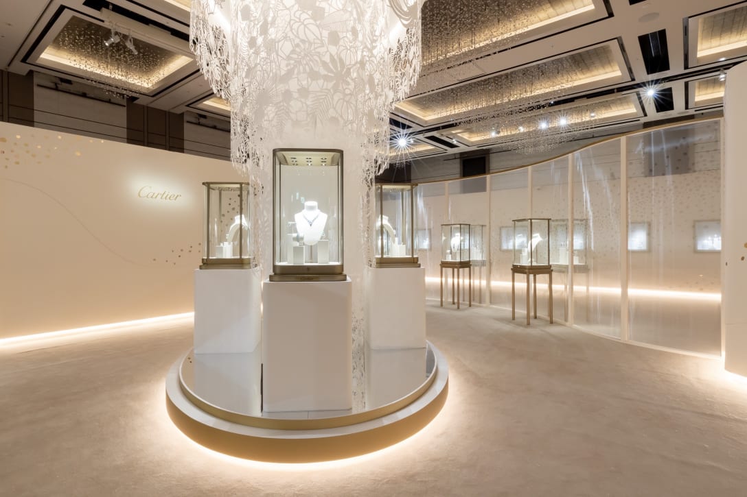 Cartier Salon Tokyo メインの展示会場