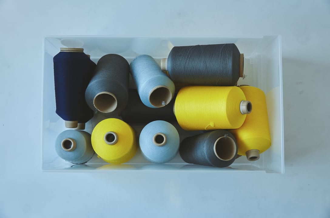 製品工程で発生した残糸 Image by CFCL