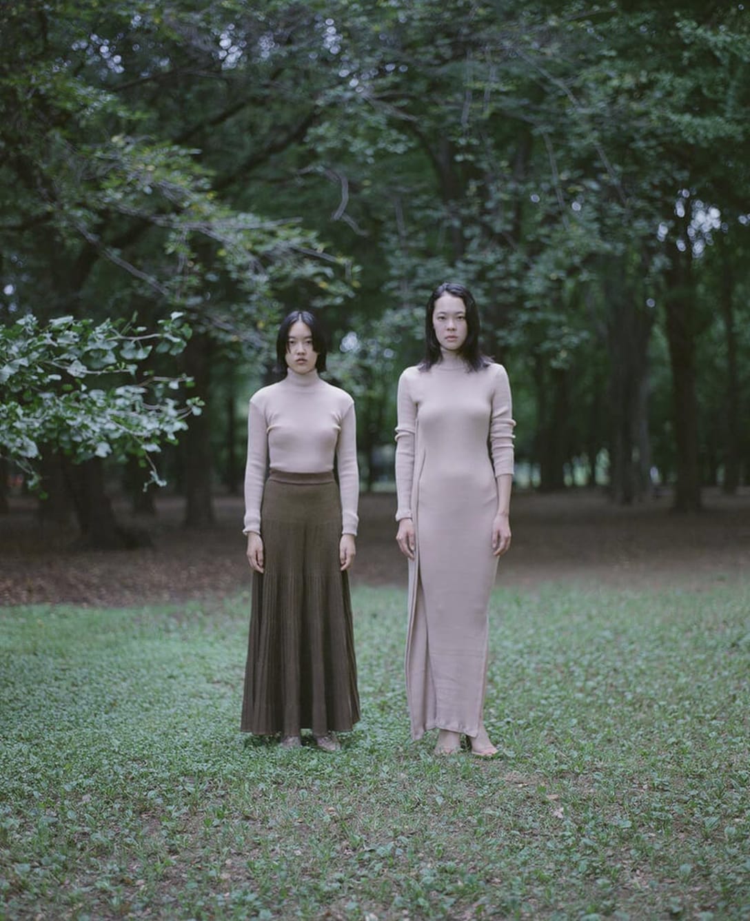 left - top, skirt and shoes by MM6 MAISON MARGIELA, right - dress and shoes by MM6 MAISON MARGIELA