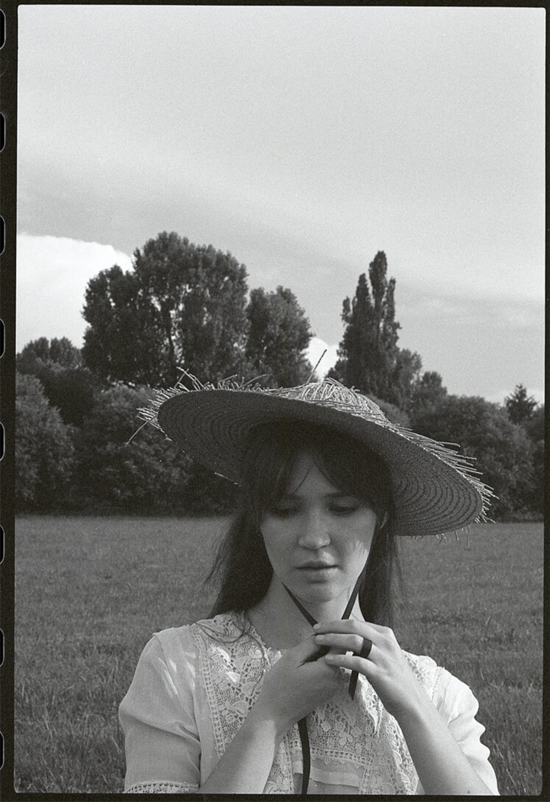 vintage dress, hat by GIANMARCO BERSANI