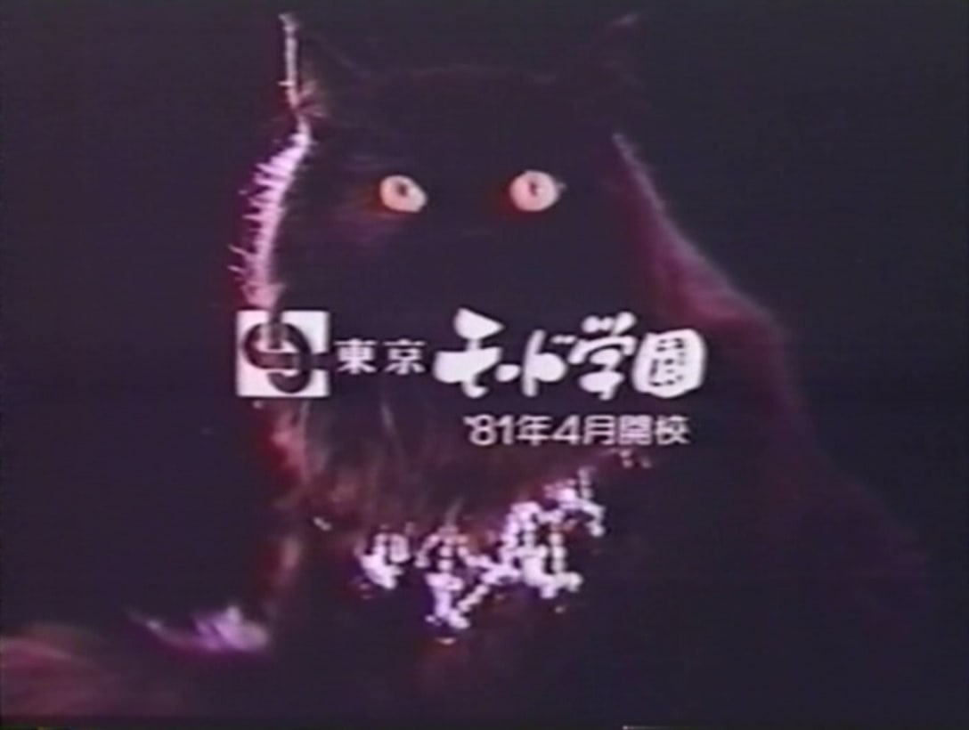 東京モード学園 1980年放映TVCM「豚に真珠は、似合うのだ」篇より。ファッションのプロを目指す専門学校として、1981年4月に開校した。 Image by 学校法人 日本教育財団