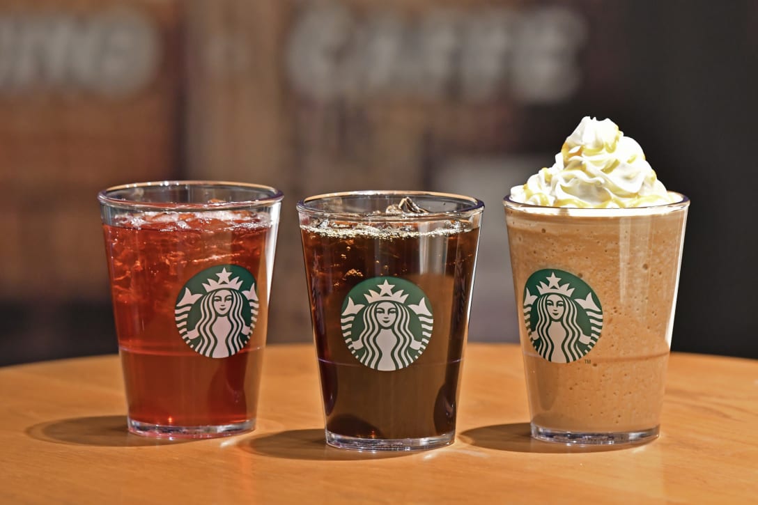 店内用の樹脂製グラス Image by スターバックス コーヒー ジャパン