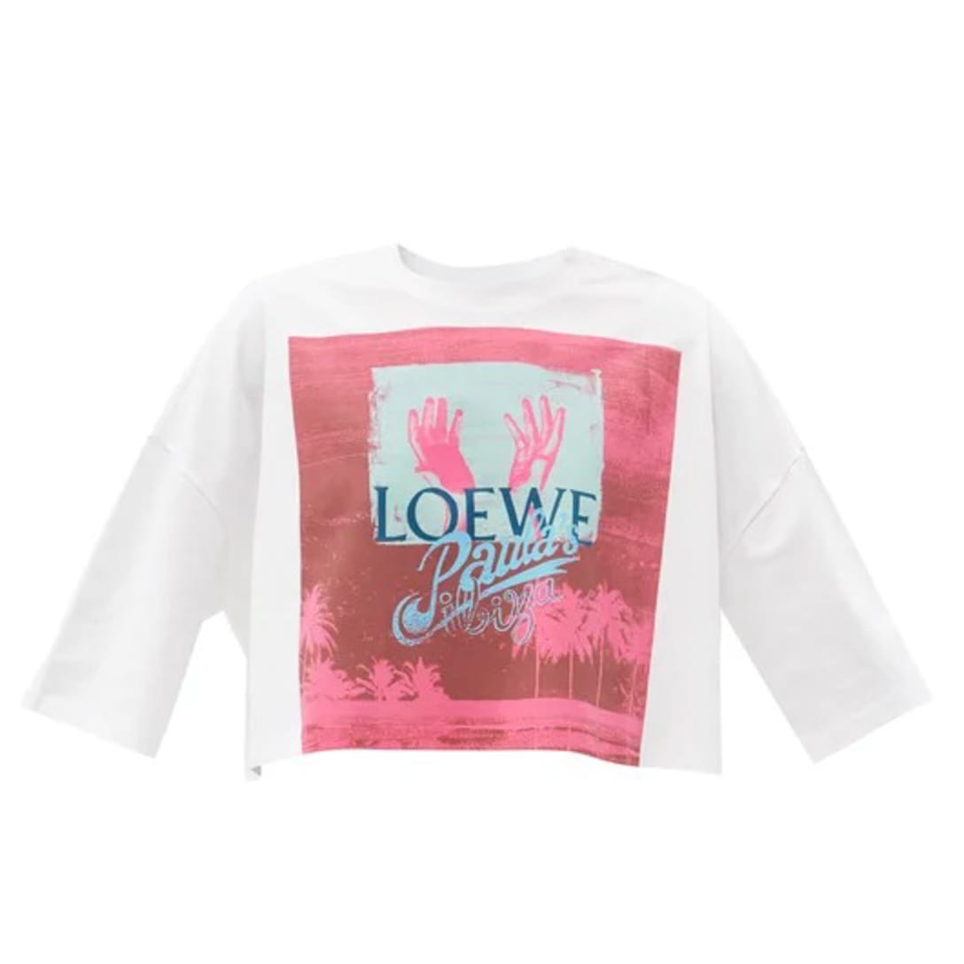 LOEWE PAULA'S IBIZA
プリント コットンクロップTシャツ
¥49,500（関税・消費税込）