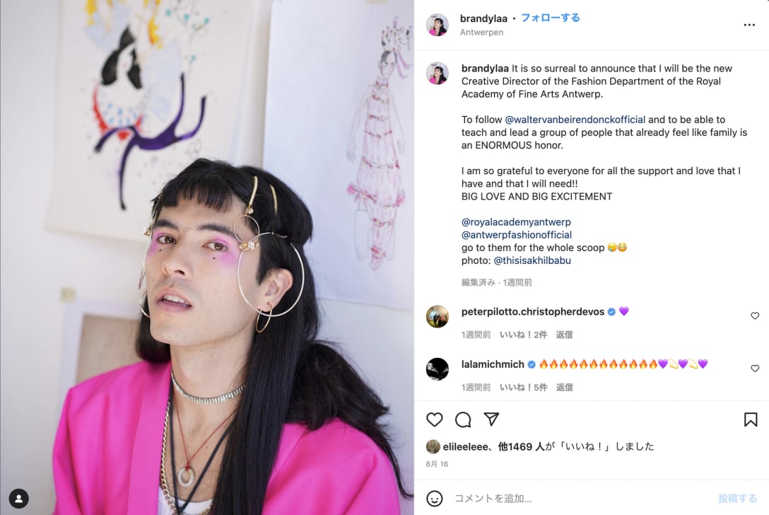 Image by ブランドン・ウェンのインスタグラムより