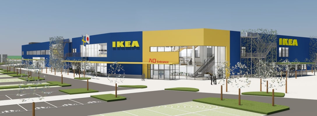「IKEA 前橋(仮称)」外観イメージ Image by イケア・ジャパン