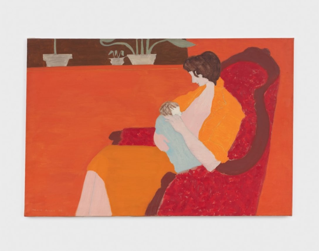マーチ・エイヴリー「Karla and Nicholas」 1960 年, Oil on canvas, 71.4 x 106.7 x 2.2 centimeters, Photo: Josh Schaedel © March Avery, Courtesy of the artist and Blum & Poe, Los Angeles/New York/Tokyo