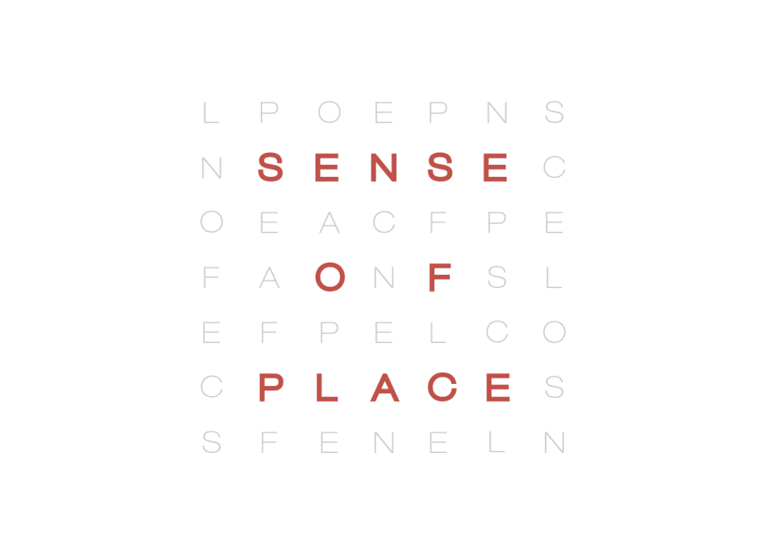 サイモン・テイラーがデザインした「SENSE OF PLACE」ロゴ Image by URBAN RESEARCH