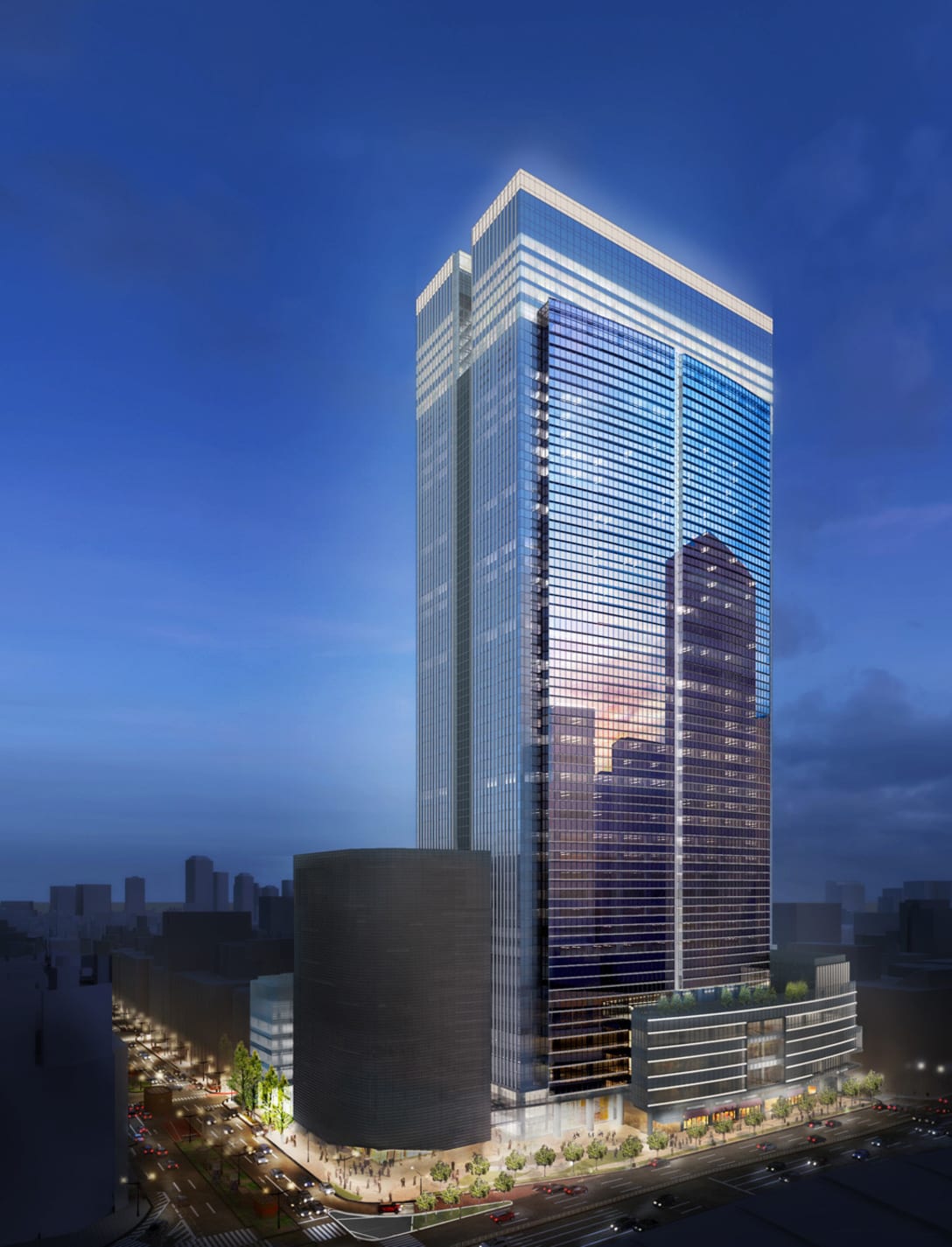 「ブルガリ ホテル 東京」外観完成予想イメージ Image by ブルガリ ホテルズ&リゾーツ