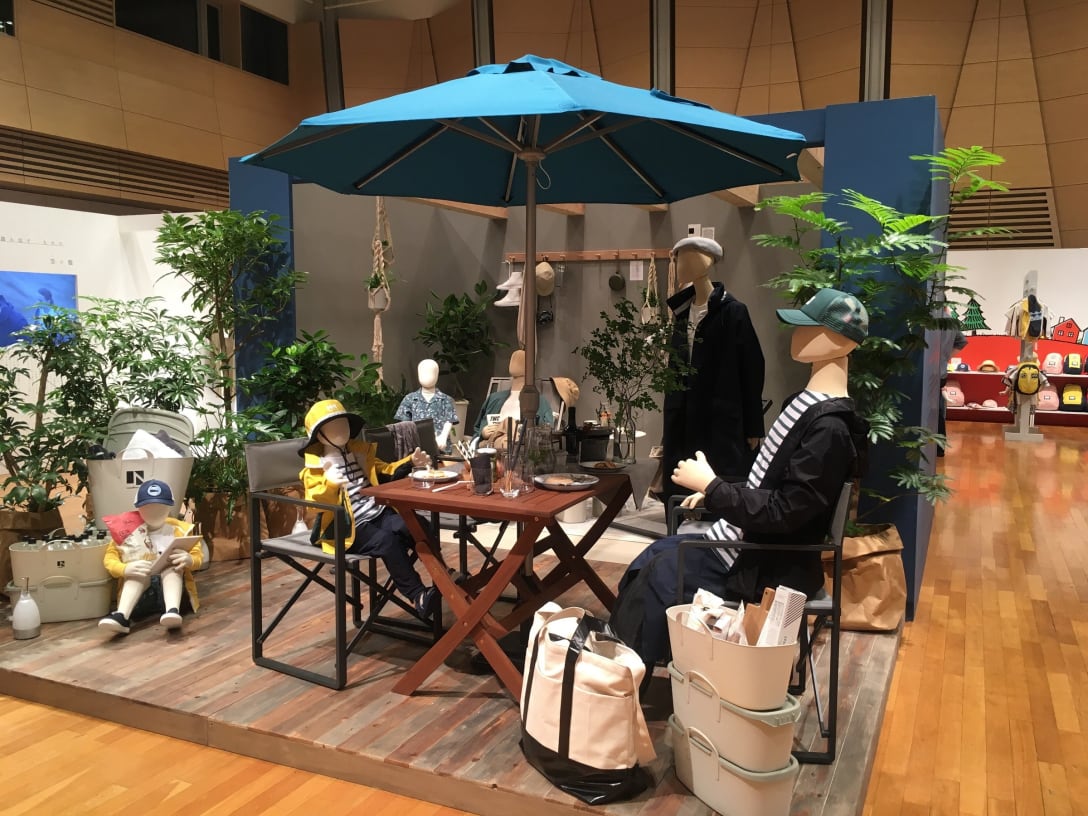 ヘリーハンセン展示会での「ランドノーム」での商品展開イメージ Image by FASHIONSNAP
