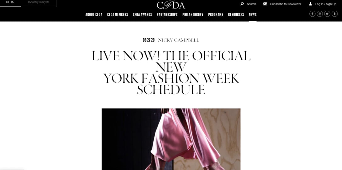 CFDA公式サイトより
