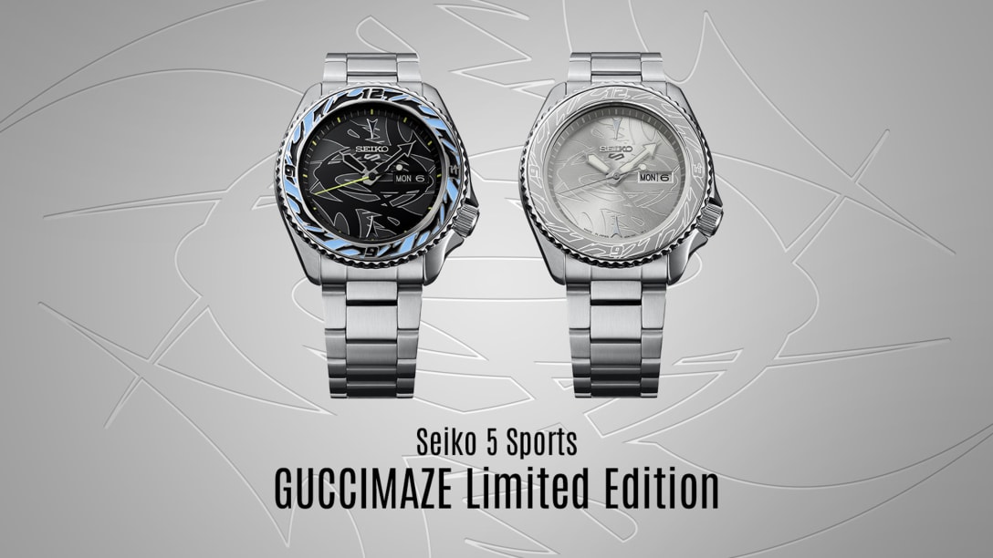 グッチメイズとのコラボレーションモデル(各税込5万2800円) Image by セイコーウオッチ