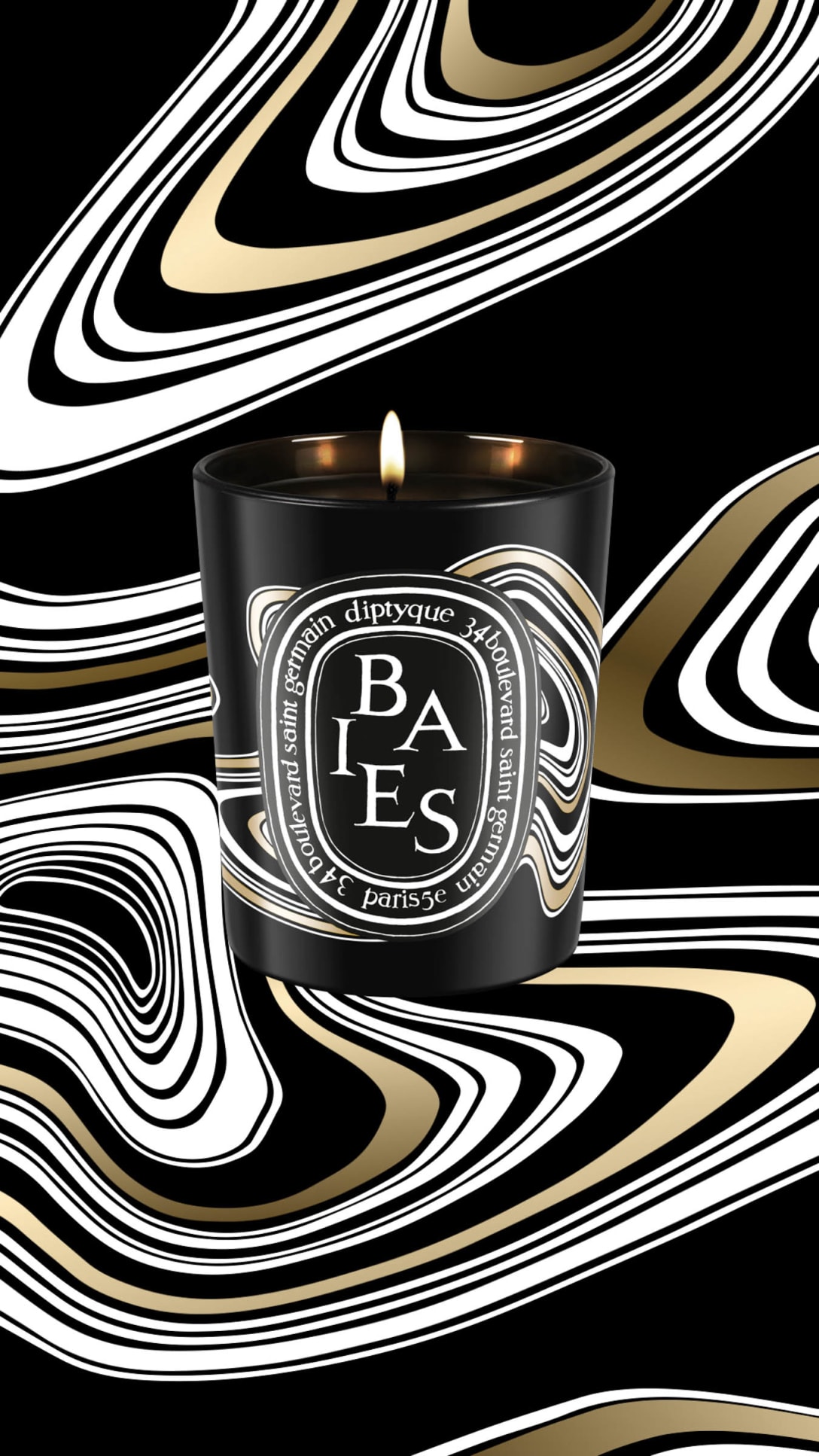 期間限定デザイン「ブラックキャンドル」 Image by diptyque