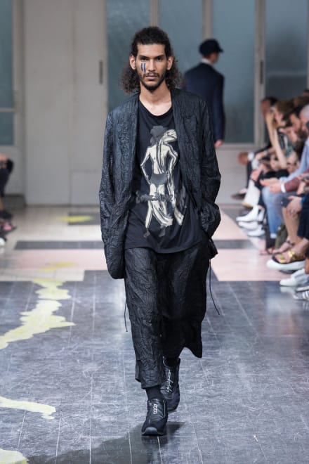 Yohji Yamamoto 2016SS 裁ち切りタックデザインロングシャツ 高評価の