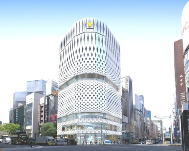 中央区銀座5丁目で建設予定の複合商業施設イメージ画像 Image by サッポロ不動産開発