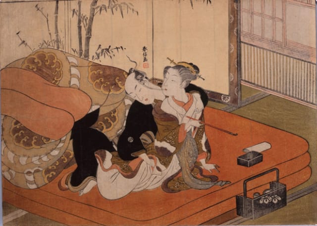 「煙管」 鈴木春信 Image by 春画展日本開催実行委員会