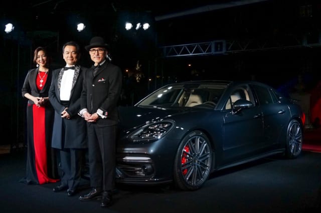 (左から)真矢ミキ、七五三木敏幸社長、高橋幸宏 Image by FASHIONSNAP