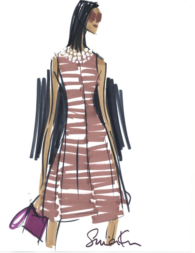 カプセルコレクションのスケッチ Image by Banana Republic