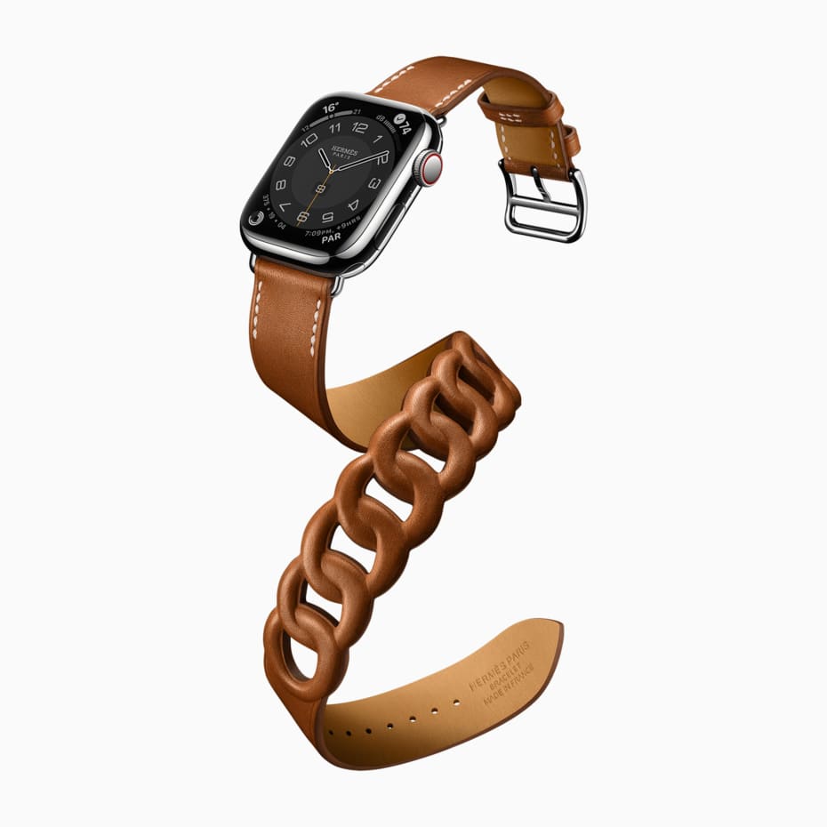 2022発売 HERMES Apple watch series7 レザー ベルト のみ - レザーベルト