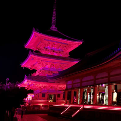 京都 清水寺で開催されたグッチのエキシビション